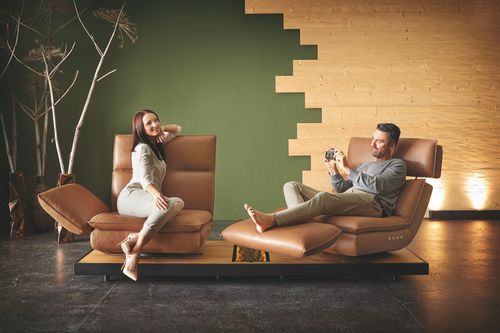 Modulsofa - SMART.LOUNGE - SEANROYALE - modern / Stoff / Leder