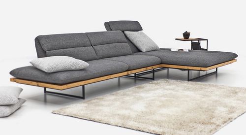 Ecksofa - AIR.SEAN.WOODY - SEANROYALE - modern / für Wohnzimmer / Stoff