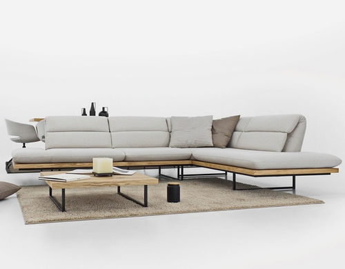 Ecksofa - OTTOMANE.AIR.SEAN.WOODY - SEANROYALE - modern / Stoff / Leder