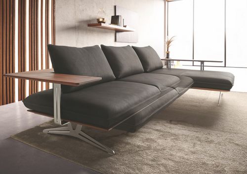 Ecksofa - AM.WOODY.HARLEY.ULTRA - SEANROYALE - modern / Stoff / Leder