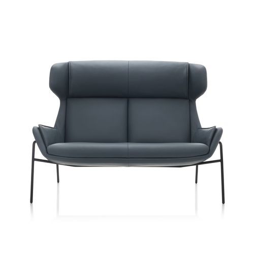 Kompaktes Sofa - BEAU - SEANROYALE - skandinavisches Design / Stoff / Leder