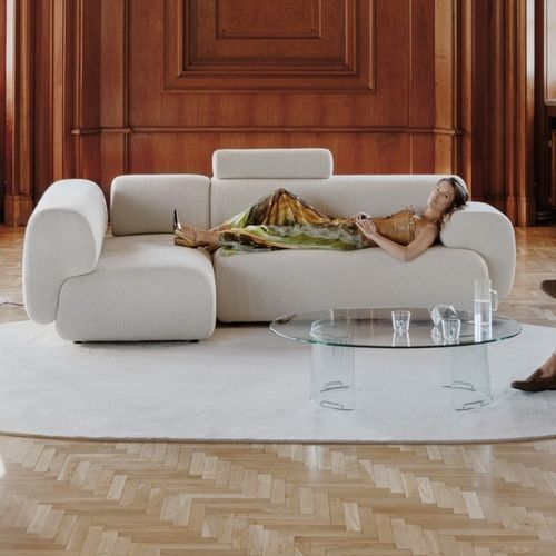 Modulsofa - INTERSTELLAIRE - SEANROYALE - modern / Stoff / mit Armlehnen