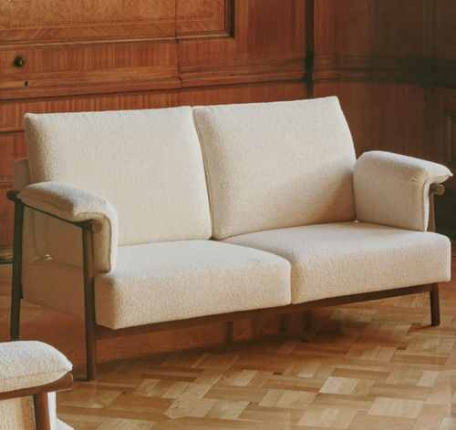 Modernes Sofa - FORESTER - SEANROYALE - Stoff / mit Armlehnen / weiß