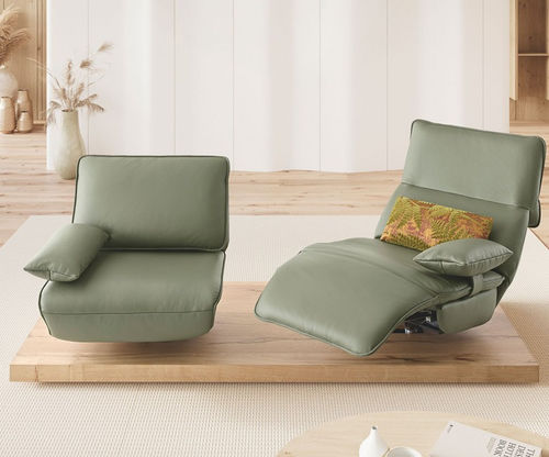 Modernes Sofa - DESIRE - SEANROYALE - Stoff / Leder / mit Armlehnen