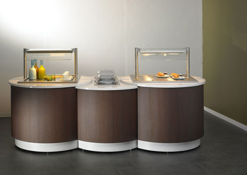 Zentral-Kühlbuffet - VISIO - VAUCONSANT - statische Kühlung / für Restaurants