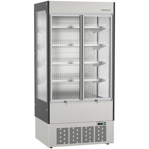 Standkühlvitrine - ADVANCE MD K 100 BG KG E - Hoshizaki - für Einzelhandel / Edelstahl / schwarz