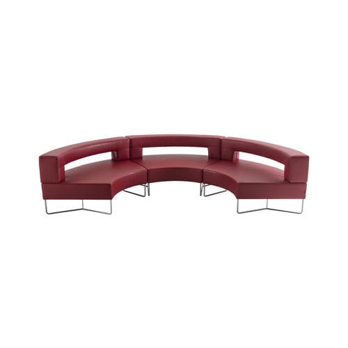 Modulsofa - INFINITY - INVENTA contract - halbrund / modern / Stoff