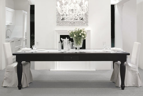 Klassischer Tisch - GALLERY - CASTAGNA CUCINE - lackiertes Holz / Gestell aus lackiertem Holz / rechteckig