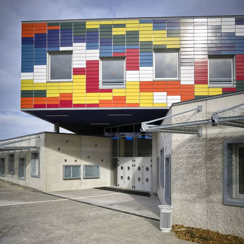 Paneel-Fassadenverkleidung - PITERAK XS   - TERREAL - Ton / mineralisch / vertikal