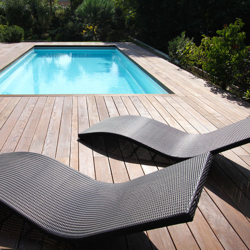 Einteiliges Schwimmbecken - CARRÉ LINE - Starline - für Außenbereich / erdverlegt / Polyester