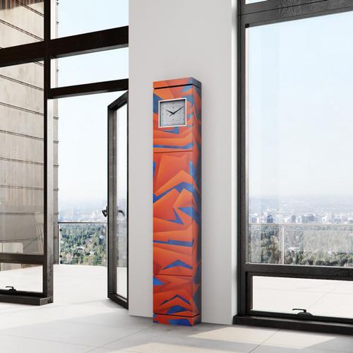Moderne Uhr - SQUARE-Streetart - ZEITCRAFT - wandmontiert / bodenstehend / Analog