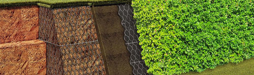 Modularer Gabione - GREEN - Maccaferri - Schutz / für Erosionsschutz / für Wand