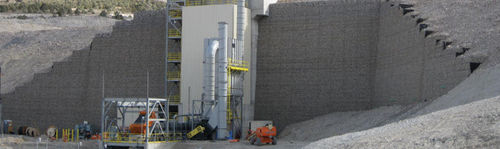 Stahl-Stützmauer - TERRAWALL® - Maccaferri - modular / Verkehr