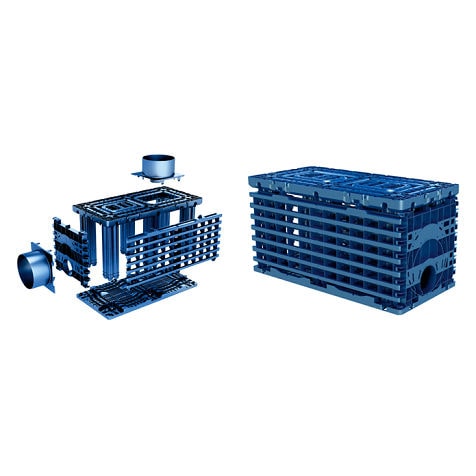 Regenwassertank - Q-BIC PLUS, Q-BB AND AQUACELL - Wavin - Wasserspeicher / erdverlegt / Kunststoff