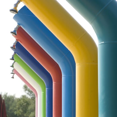 Solar-Außendusche - CEMI - lackierter Edelstahl
