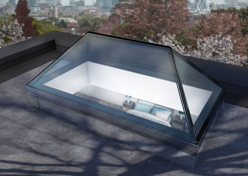 Stationärer Dachverglasung - ROOFLIGHT - Glazing Vision - pyramidenförmig
