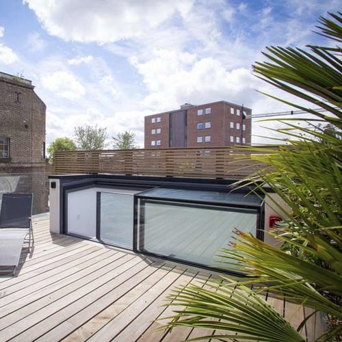 Dach-Revisionsklappe - THREE WALL BOX - Glazing Vision - quadratisch / rechteckig / Aluminium