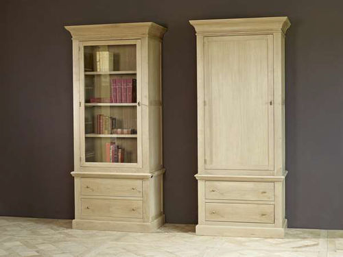 Klassisches Bücherregal - ALGARVE - APULIA HOME DECOR - Eiche / weiß