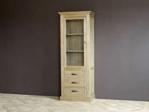 Klassische Vitrine - MONTANA - APULIA HOME DECOR - Eiche