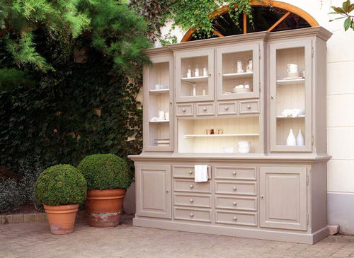 Klassischer Geschirrschrank - PINE AZUR - APULIA HOME DECOR - Eiche
