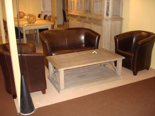 Klassischer Couchtisch - CROSS - APULIA HOME DECOR - Eiche / für Privatgebrauch / für den Innenraum