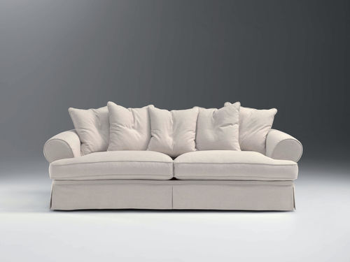 Klassisches Sofa - BERNARD - APULIA HOME DECOR - Stoff / grau / 3 Plätze