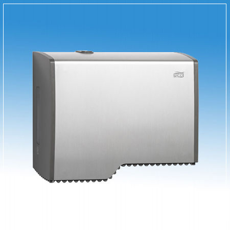 Wandmontierter Toilettenpapierhalter - TORK (T2) 455000 - B&K Ltd. - Edelstahl / für Gewerbegebrauch