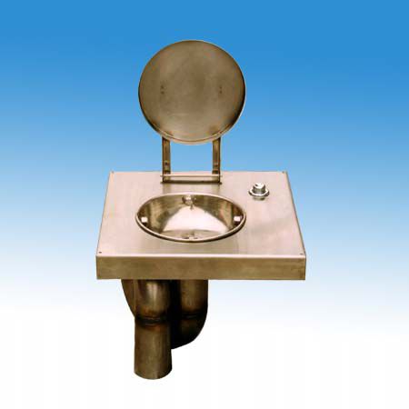 Chemisches WC -  BK08501 - B&K Ltd. - freistehend / Edelstahl