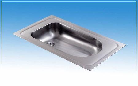 Edelstahl-Badewanne - CMPX403 - B&K Ltd. - für Säuglinge / weiß