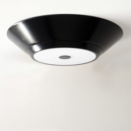 Moderne Deckenleuchte - PLATE - LUZ DIFUSION - rund / Glas / Aluminium