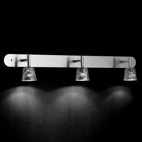 Moderne Wandleuchte - MAURO W3 - LUZ DIFUSION - Metall / Glas / für Bad