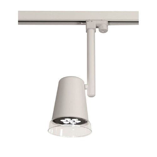 LED-Schienenleuchte - MONOCLE - LUZ DIFUSION - rund / Metall / Glas