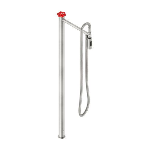 Edelstahl-Wannenset - VOX4940AZ - Neve rubinetterie - bodenstehend / modern / 1-Loch