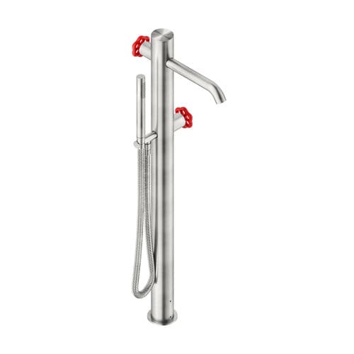 Edelstahl-Wannenset - VOX4940BZ - Neve rubinetterie - bodenstehend / modern / 1-Loch