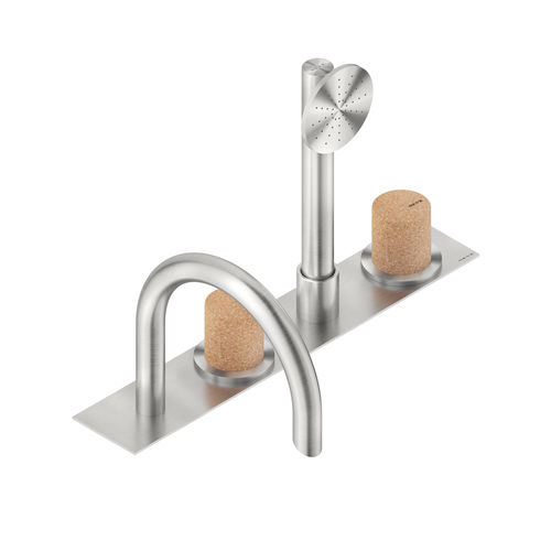 Edelstahl-Wannenset - DOX5940CZ - Neve rubinetterie - im Bereich / modern / 4-Loch