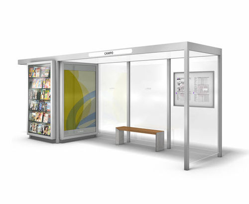 Aluminium-Buswartehalle - CAMPO KIOSK - Wall AG