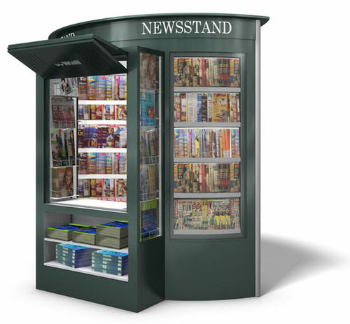 Zeitschriftenkiosk - STREETLINE M - Wall AG - Stahl