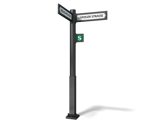 Bodenstehendes Schild - CHALLENGE - Wall AG - zur Orientierung