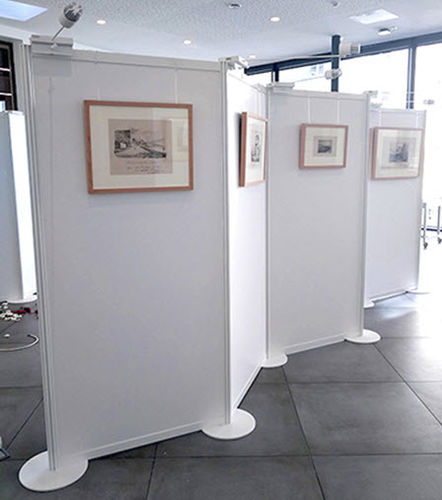 Abnehmbare Trennwand - PANNEAUX D'EXPOSITION 8 DIRECTIONS - SARAZINO VITRINES - modular / mobil / Aluminium