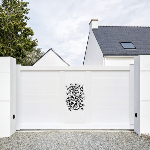 Schiebetor - MADEN  - Kostum - Aluminium / Lamellen / motorisiert