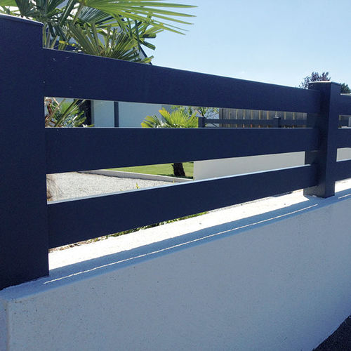Lamellenzaun - LOC - Kostum - Garten / Aluminium / rechteckig