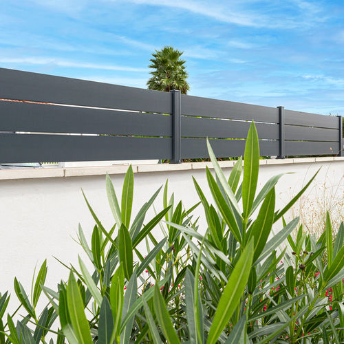 Lamellenzaun - MAEZ - Kostum - Garten / Aluminium / thermolackiertes Aluminium