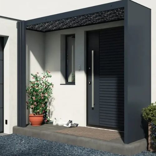 Vordach für Tür - TOENN - Kostum - für Eingang / Holz / Aluminium