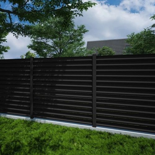 Lamellenzaun - IVALA - Kostum - Garten / Aluminium / gerade