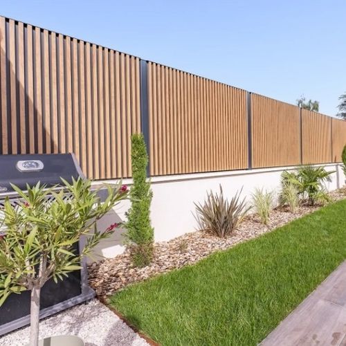 Lamellenzaun - ABEL - Kostum - Garten / Aluminium / Vollmaterial