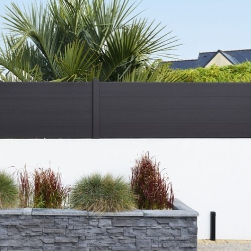 Lamellenzaun - ANA - Kostum - Garten / Aluminium / gerade