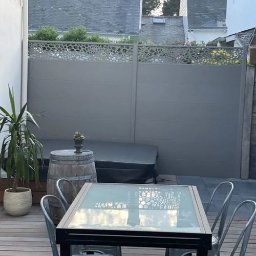 Lamellenzaun - MONA - Kostum - Garten / Aluminium / Vollmaterial