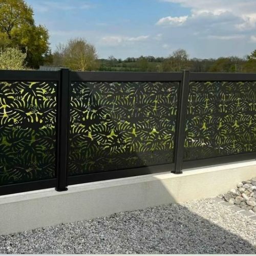 Lamellenzaun - FLAMIG - Kostum - Garten / Aluminium / Aluminium