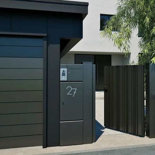 Wandmontierter Paketkasten - Kostum - individuell / mit Zahlenschloss / individuell gestaltbar