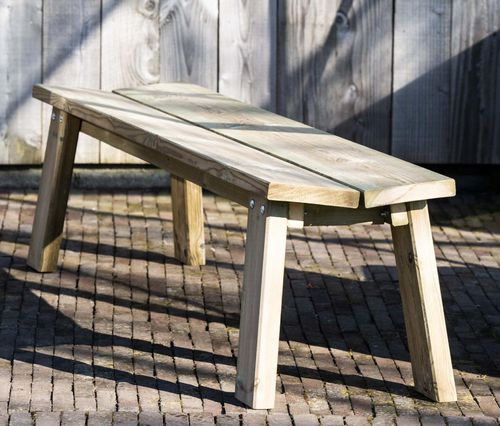 Moderne Gartenbank - FRONZO - Collstrop Garden - Holz / ohne Armlehnen / nachhaltig